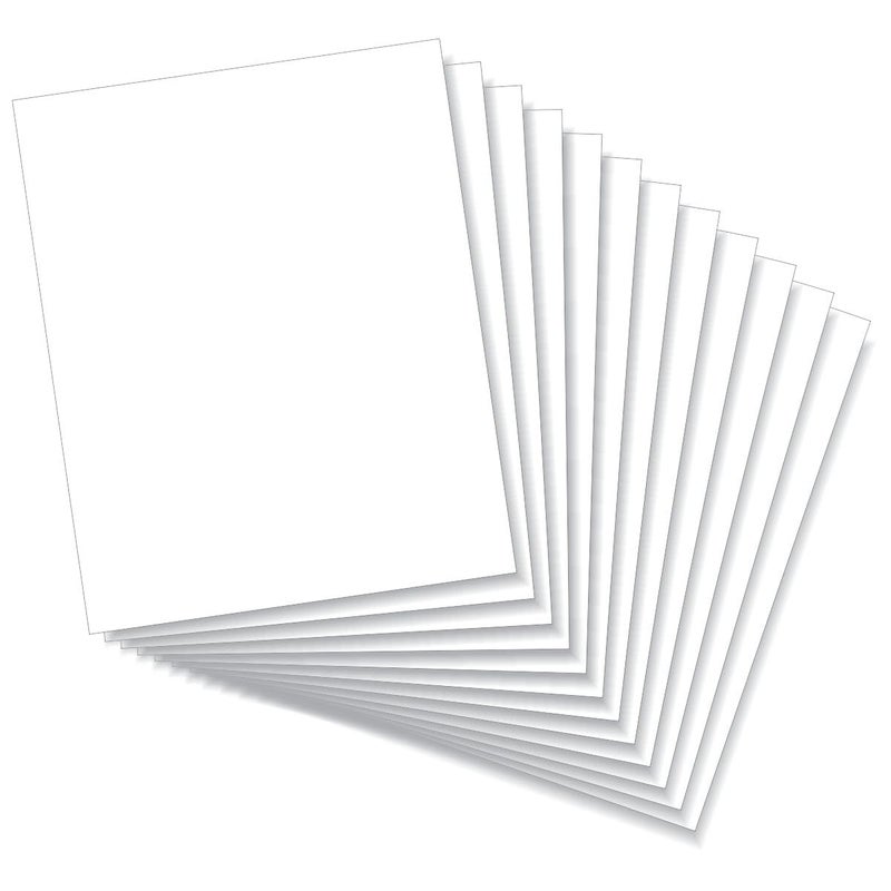 LITKO 8x10-inch Polystyrene Flexible Craft Sheets | Plasticard | Styrene Plastic Sheets | Modeling | Crafting | Scratch Building | Displays | White (.020 Inch - 12 Pack) - Image 1